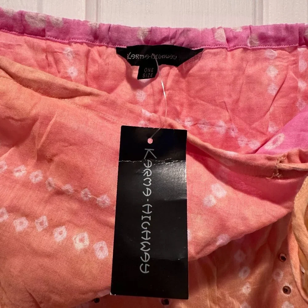 Karma Highway Made in India Pink Skirt - Picture 3 of 3